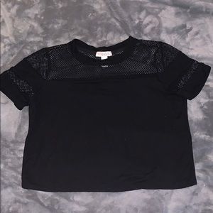 Black crop top